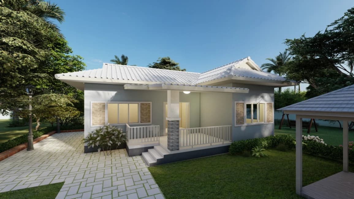 แบบบ้านสไตล์คอนเทมโพรารี่ MP-EP6 โดย Mepatcs