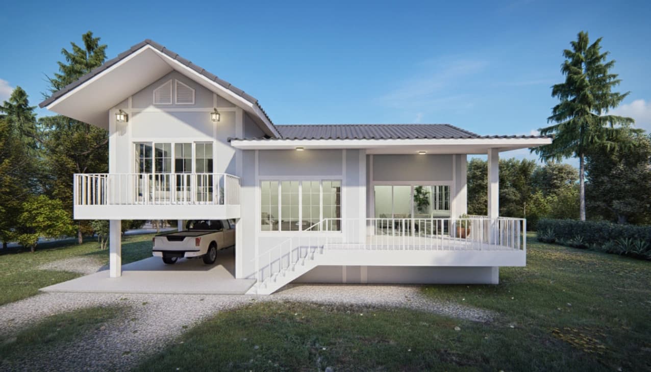 บ้านชั้นครึ่งสไตล์โมเดิร์น MP-EP3 โดย Mepatcs