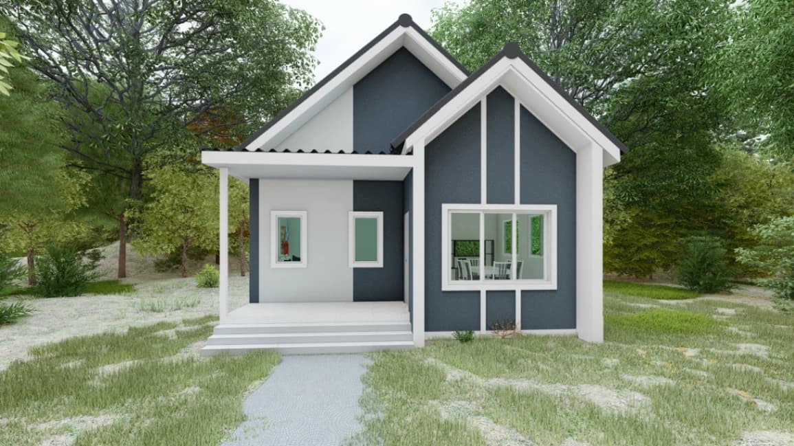 บ้านชั้นเดียวสไตล์นอร์ดิก MP-EP4 โดย Mepatcs