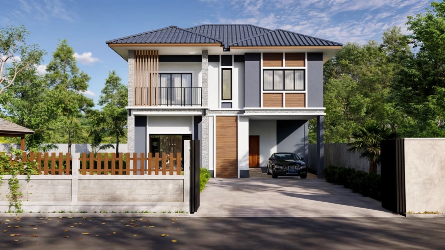 บ้านสองชั้นสไตล์คอนเทมโพรารี่ MP-EP15 โดย Mepatcs