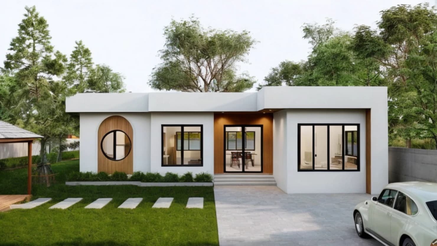 บ้านชั้นเดียวสไตล์โมเดิร์นมินิมอล MP-EP16 โดย Mepatcs
