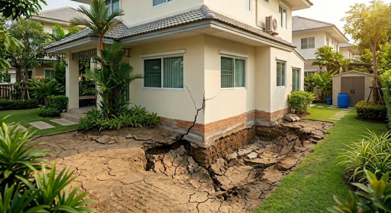 ปัญหาฐานรากบ้านที่พบบ่อย และวิธีป้องกัน